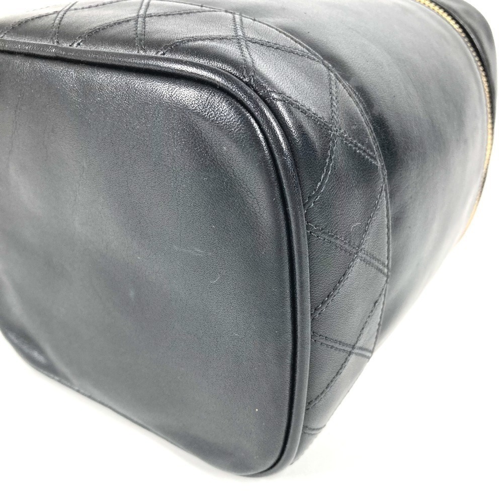 CHANEL Black Leather Logo Pouch - Picture 6 of 16